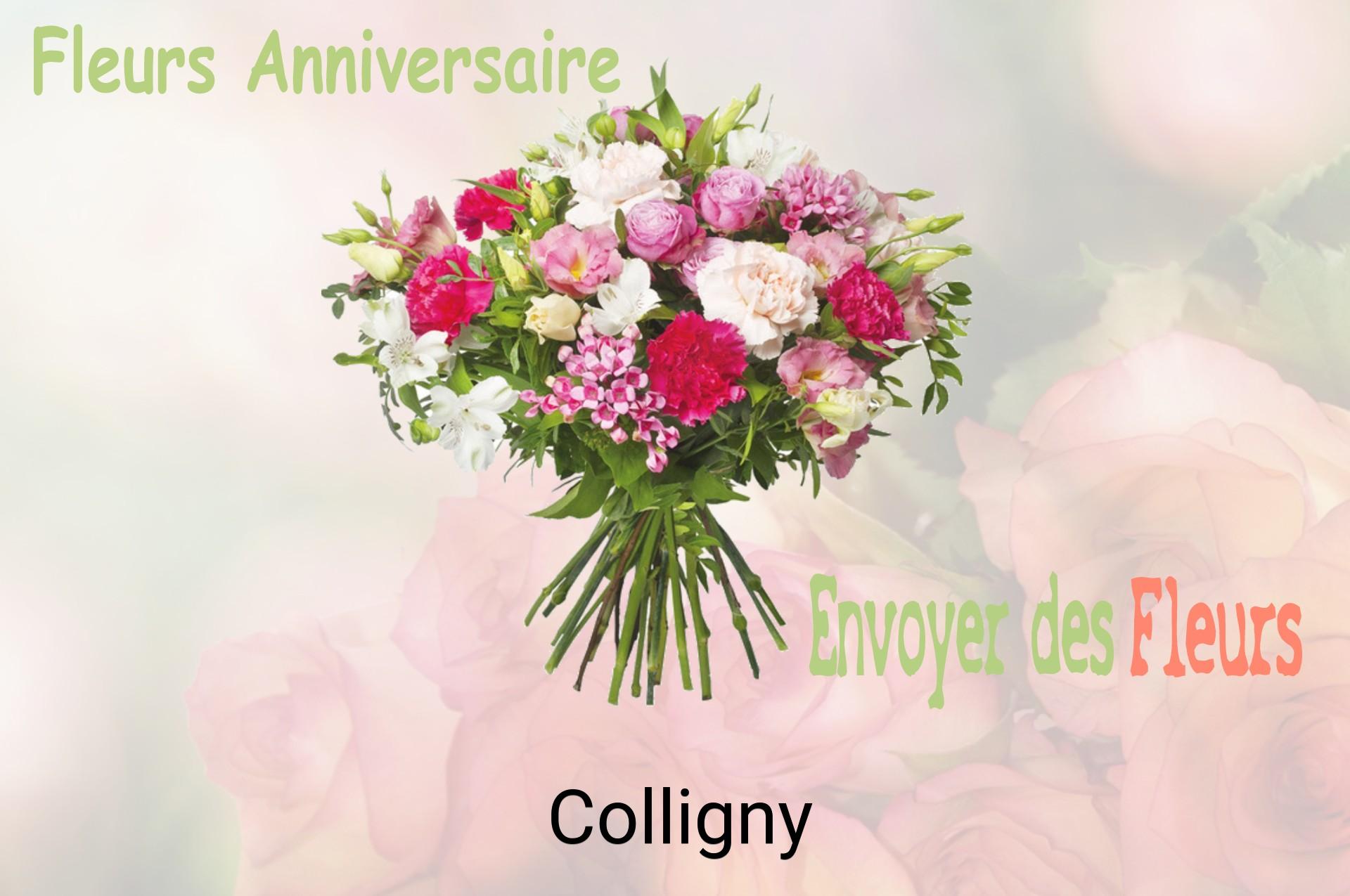 Bouquet de fleurs d’anniversaire livré à Colligny